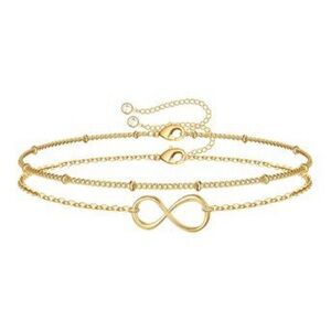 Elegant Gold Infinity Bracelet 18k Gold Plated